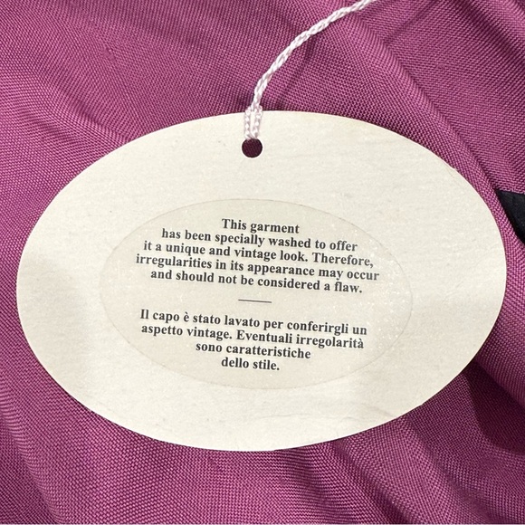 Vivienne Westwood Virginia Mini Dress Size 8 Magenta Raw Silk Cape Sleeve Chic - Picture 9 of 13